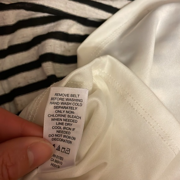 Maurices medium black and white stripe dress belt and lace - Picture 10 of 10